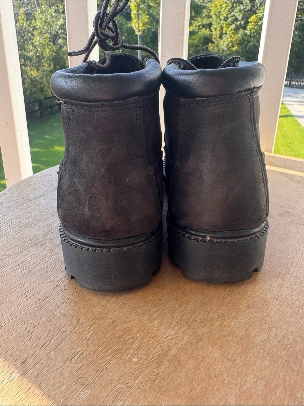 Timberland Kids Youth Waterproof Leather Boots Black Size 5 M